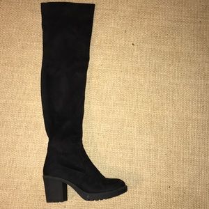 Black over the knees, boots